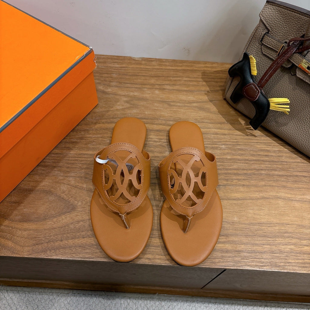 HM Mage Sandal Brown in Calfskin 744043