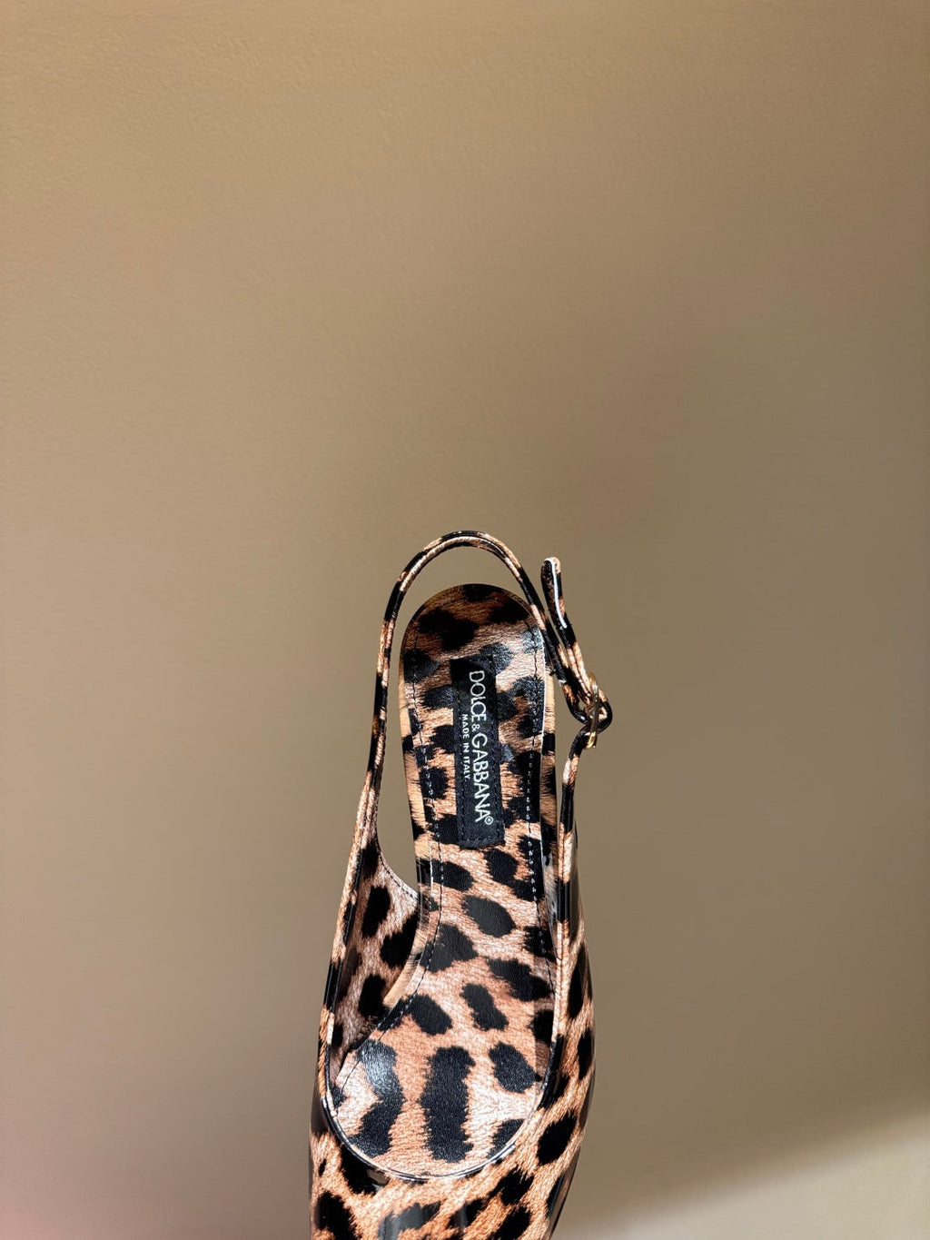 DC Slingback Pumps 65mm Leopard-Print Genuine And Sheepskin 379286
