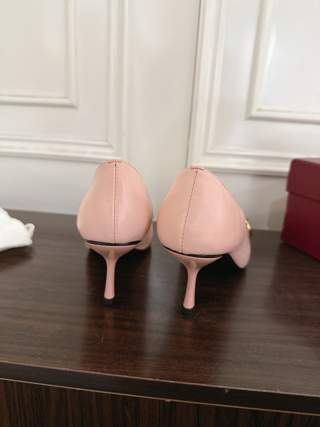 GG Boulevard Pumps 7.5cm Light Pink Leather 888851