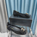 CC Mary Jane Black Bow Suede And Lambskin