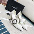 CC 26s Slingback 7.5cm White Sheepskin 867770