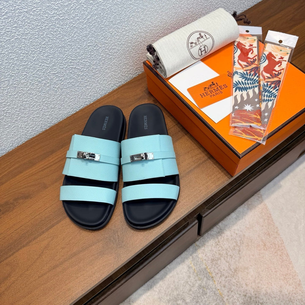 HM Jackson Sandals Light Blue Espom Leather 707174