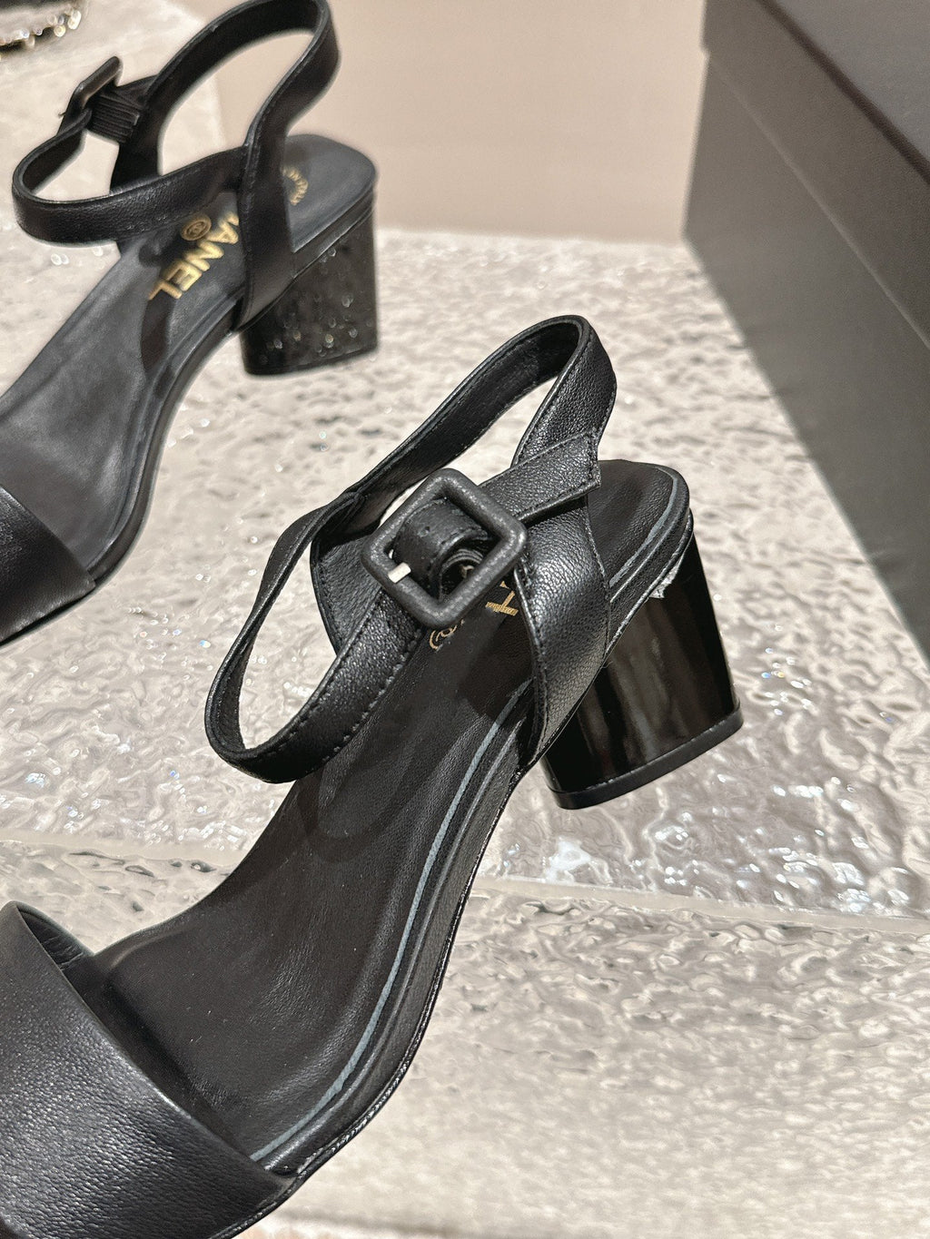 slingbacks sandal 60 black lambskin