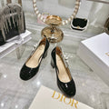 CD 26 Lolita High-Heeled 85 Black Beige Patent Leather 679734