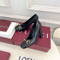 GG 26s Signora Pump 10cm Black Leather 640300
