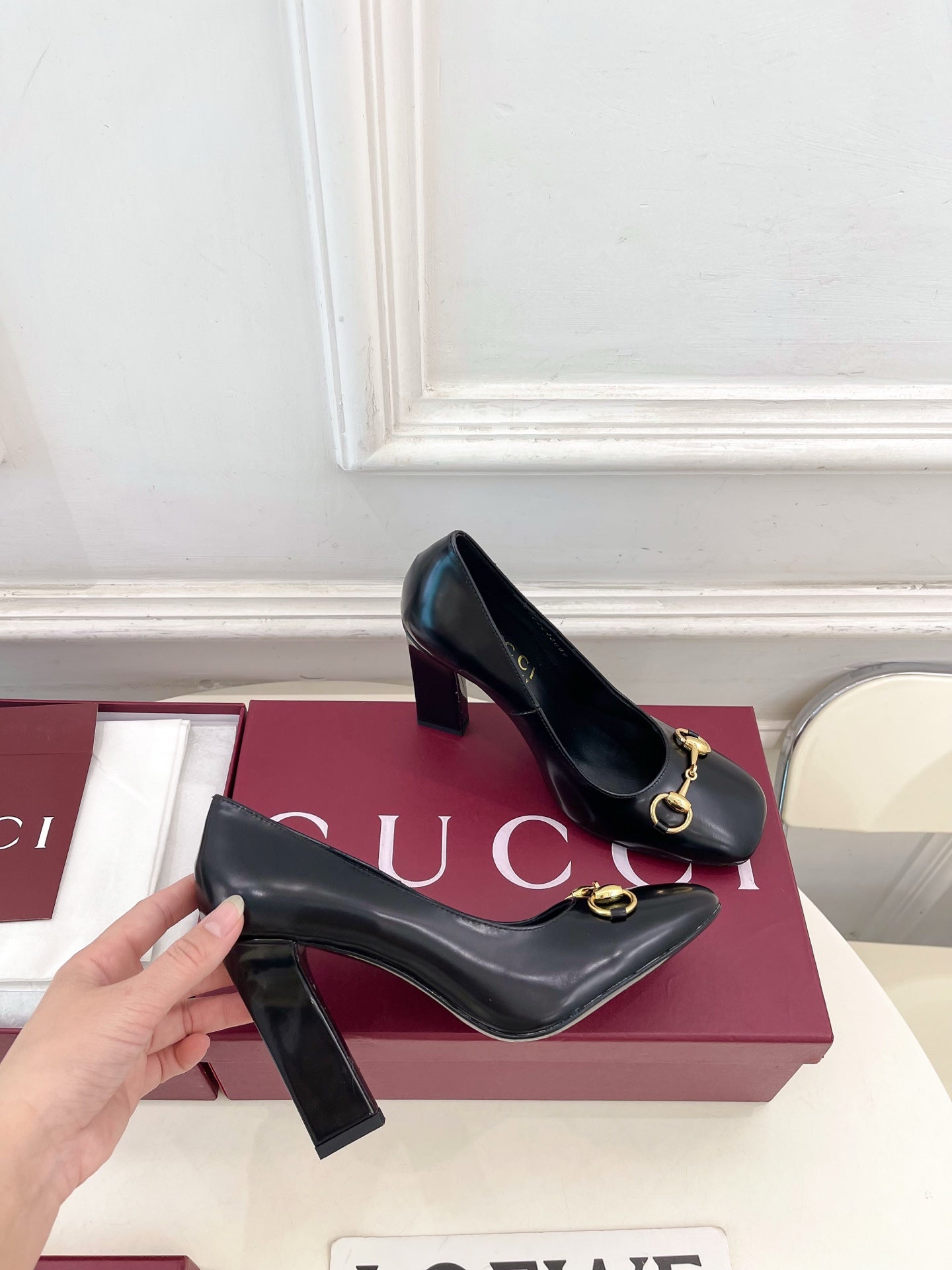 GG 26s Signora Pump 10cm Black Leather 640300