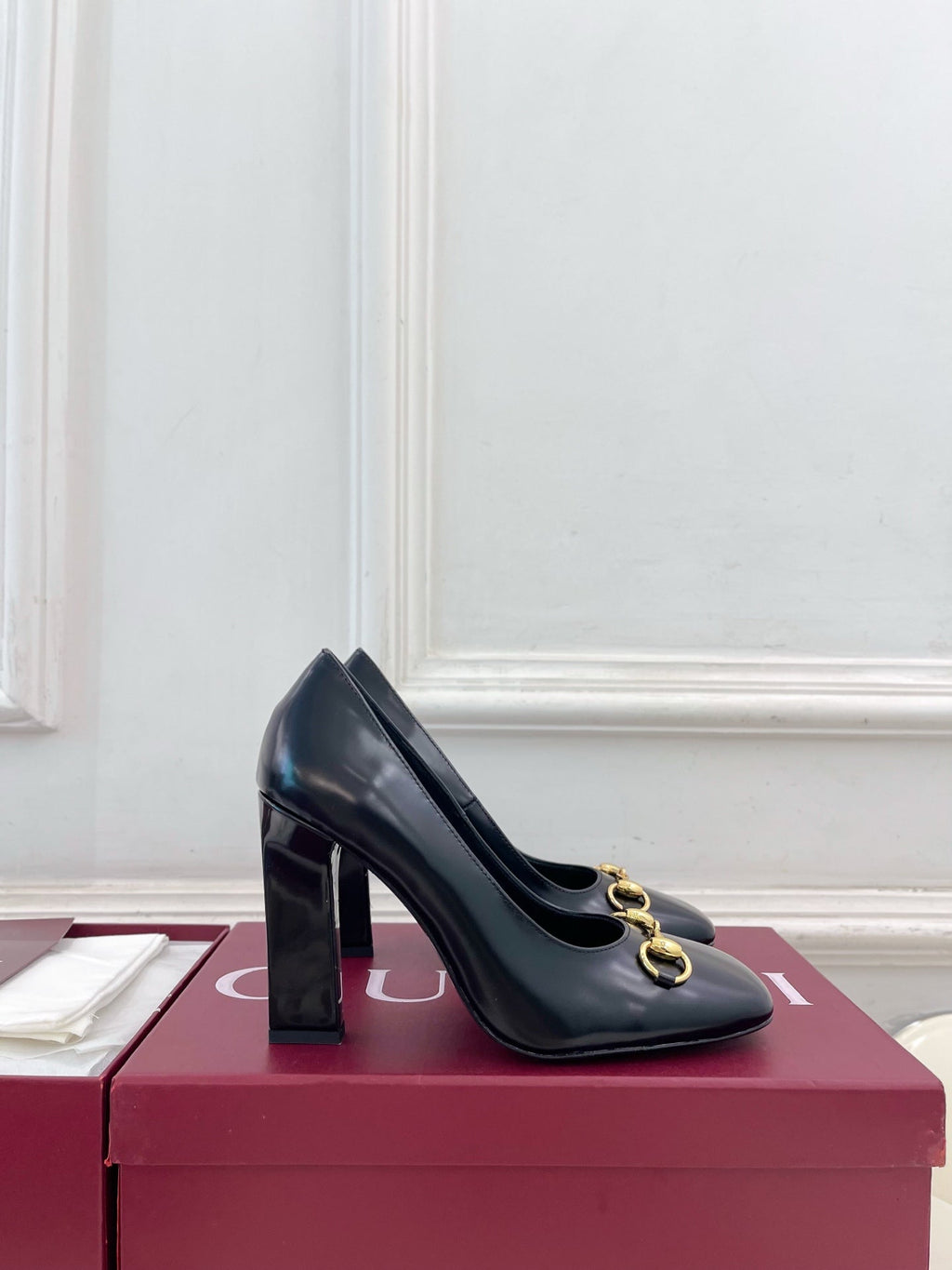 GG 26s Signora Pump 10cm Black Leather 640300