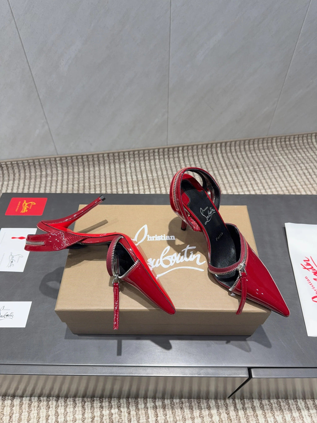 CL 26SS Slingback 100 Red Patent Leather 613789