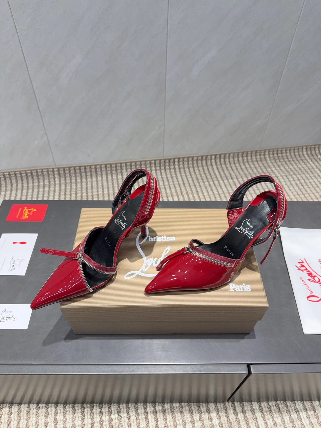 CL 26SS Slingback 100 Red Patent Leather 613789