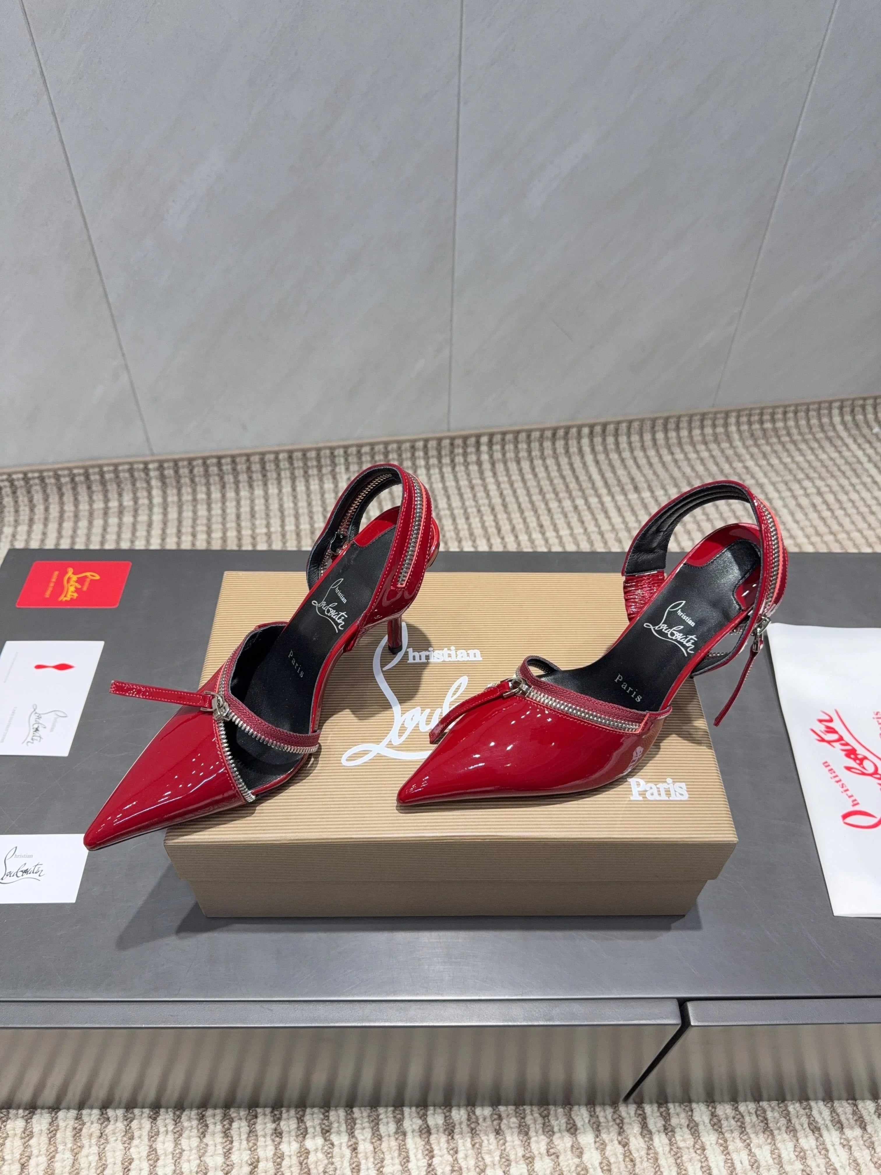 CL 26SS Slingback 100 Red Patent Leather 613789